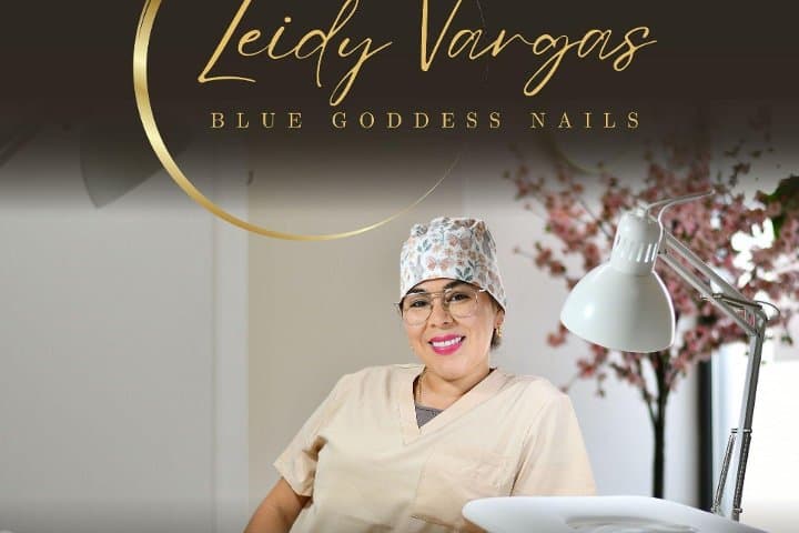 Blue Goddess Nails