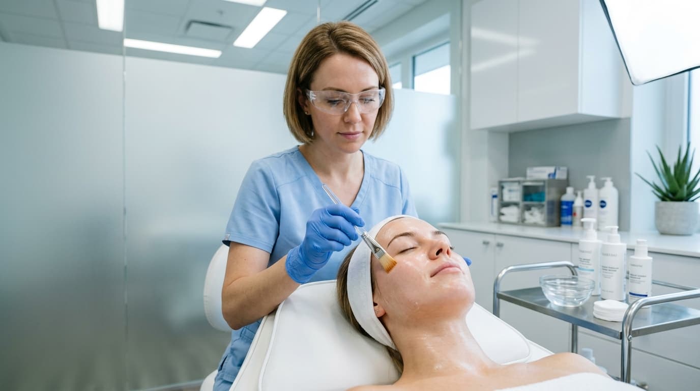 Chemische peeling thuis vs. kliniek: wat is het verschil en wat is veiliger?